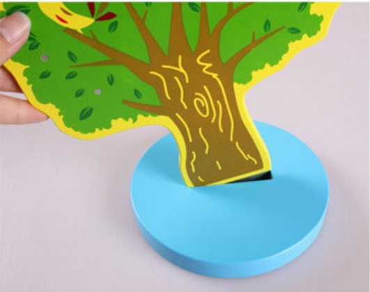 ของเล่นไม้ ของเล่นสอนคณิตศาสตร์ ต้นไม้ออกผล มีแม่เหล็กดูดติด สอนนับเลข-บวกเลขผลไม้