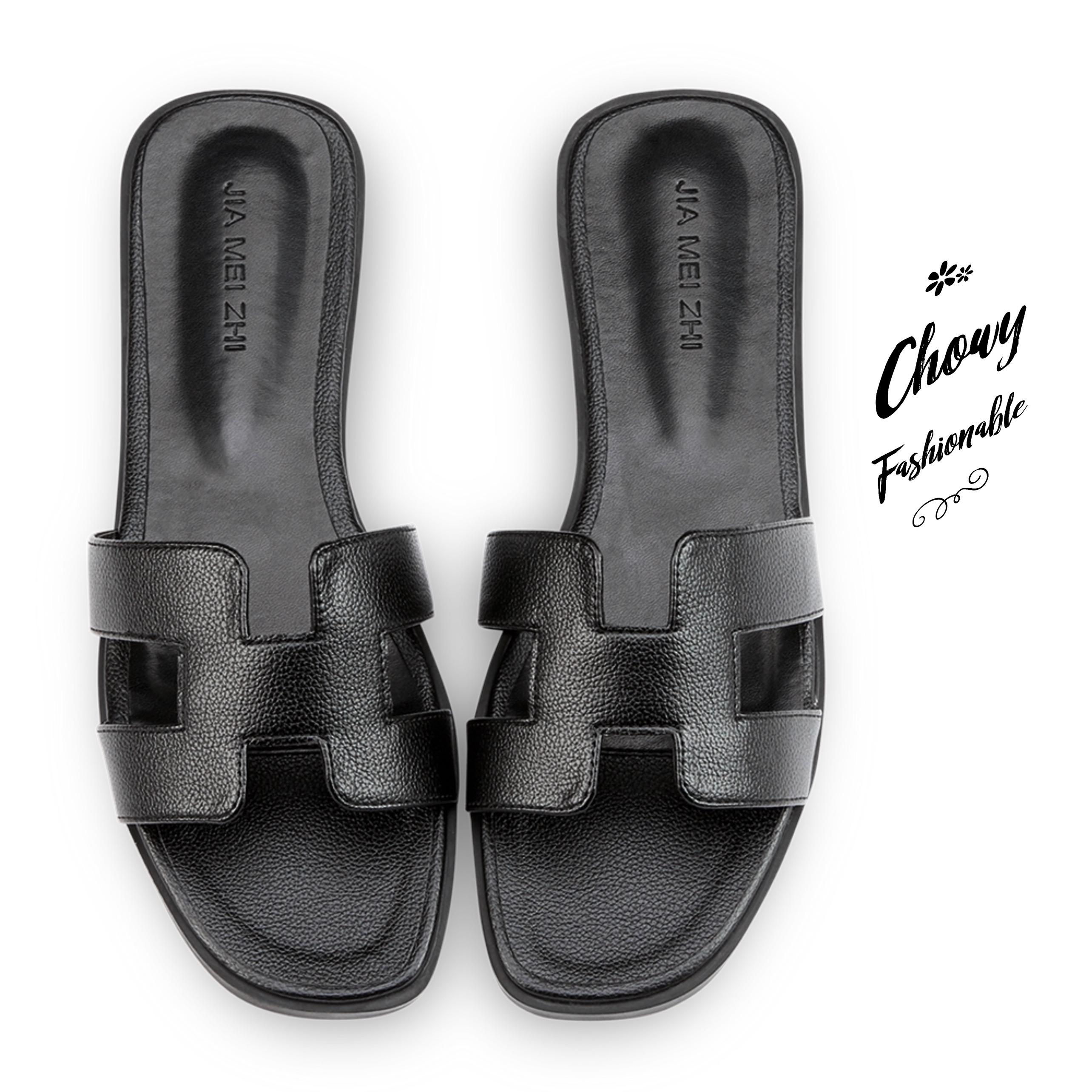 รองเท้าแตะแฟชั่น 38-42 แตะสวมส้นแบน KR0849