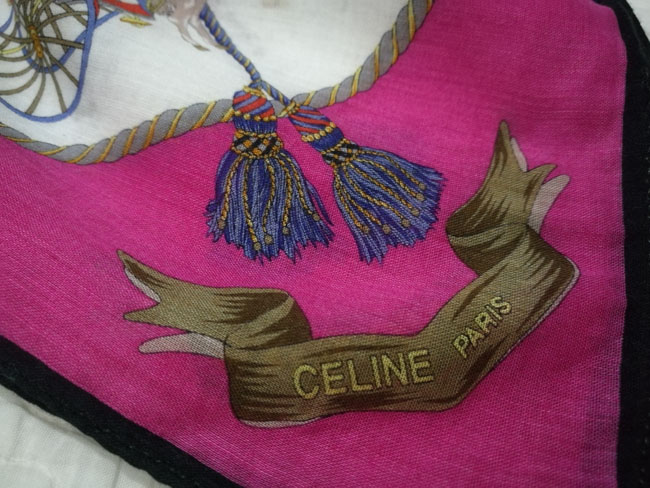 ผ้าเช็ดหน้าแบรนด์เนม CELINE PARIS