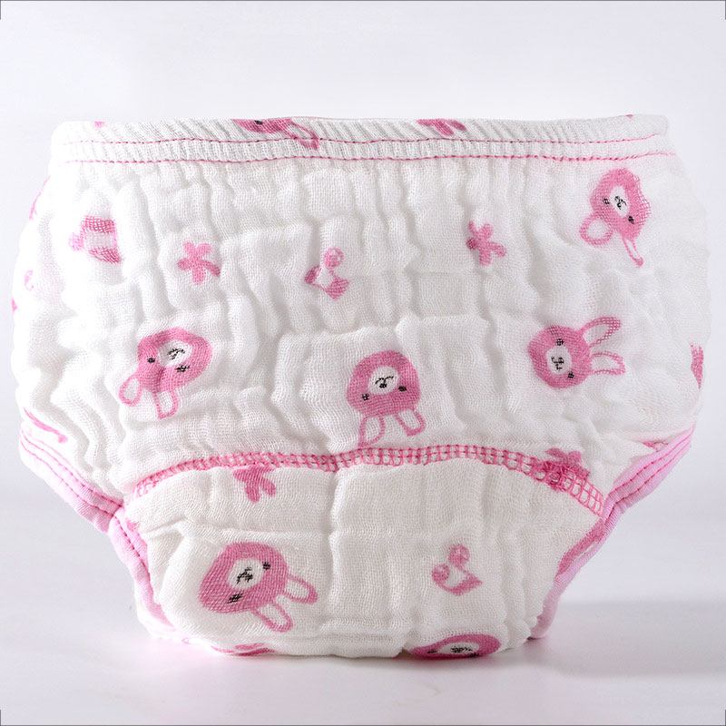 กางเกงผ้าอ้อมเด็กซักได้ กางเกงซับฉี่เด็ก กางเกงผ้าอ้อมสาลู 100%Cotton Muslin กางเกงกันฉี่ กางเกงผ้าอ้อมซับฉี่ ขอบขาสองชั้น