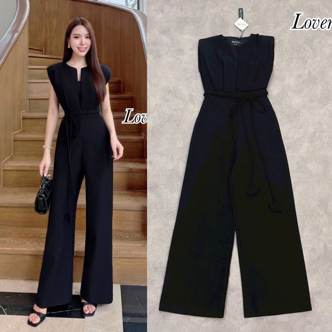 จั้มสูทขายาว มาพร้อมบาร์สายเดี่ยวตัวใน สวยครบในชุดเดียวค่ะ ใส่สบาย : สินค้าคุณภาพ (พร้อมส่ง)