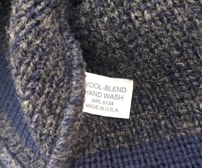 หมวกไหมพรมขนสัตว์เนื้อหนา Made in U.S.A.