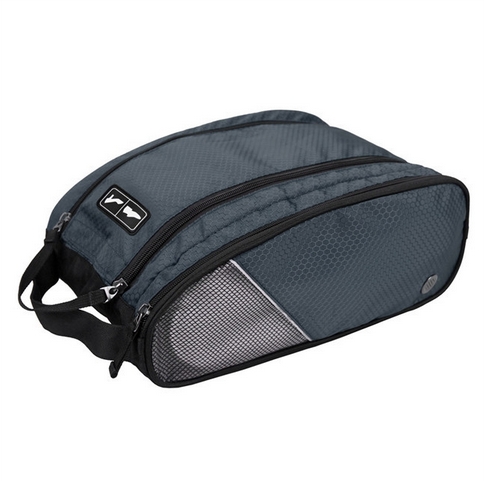 กระเป๋าใส่รองเท้ากันน้ำ สำหรับเดินทาง เล่นกีฬา ผลิตจากโพลีเอสเตอร์คุณภาพสูง เบา ทนทาน มีกระเป๋าซิปด้านข้าง