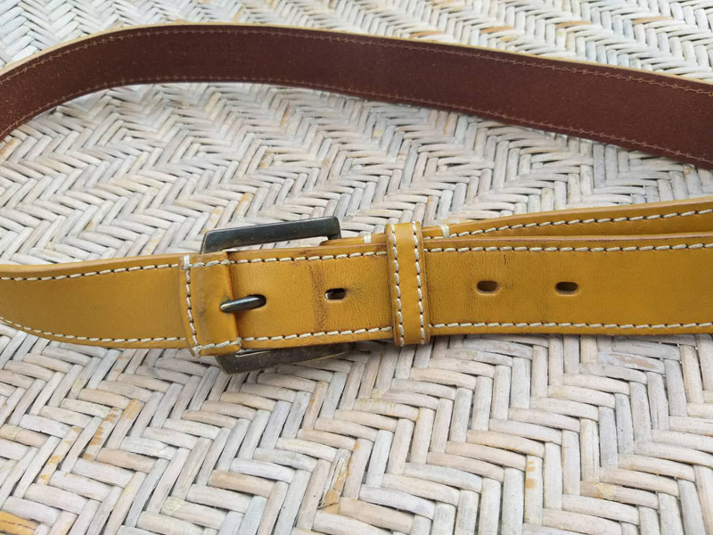 เข็มขัดชาย หนังแท้ TOPVALU