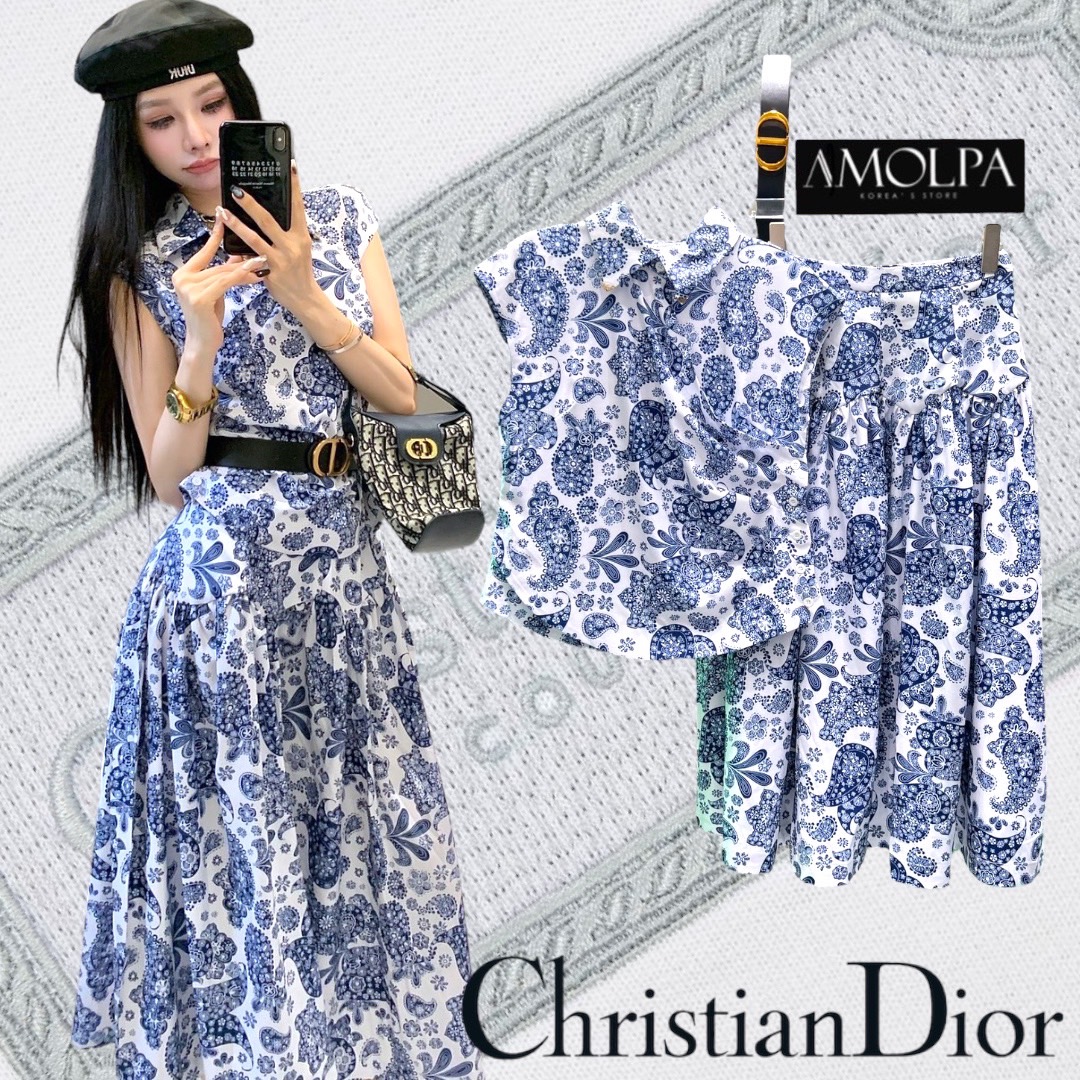 SET CD สวยหรู ดูแพงสุดๆ มาพร้อม กระโปรง แถมเข็มขัดเข้าชุดดดดกัน งานสวยหรู เข้ากันได้ดี ใส่สบาย สินค้าคุณภาพ (พร้อมส่ง)