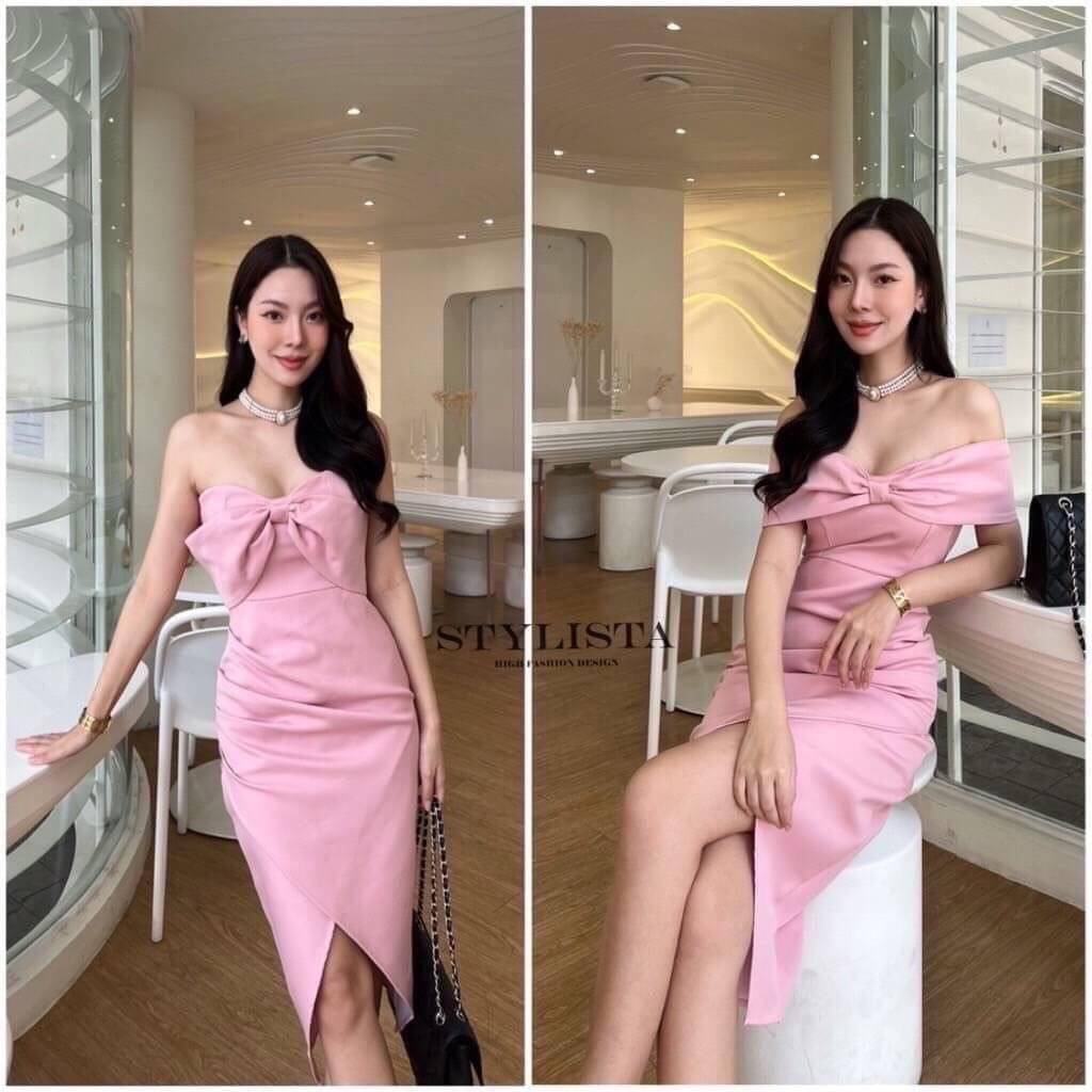 เดรสใส่สวยเรียบหรูดูดีมาก แพลตเทินดีงาม ใส่สวยเปะสุดๆ ใส่ได้2 แบบ เกาะอก ปาดไหล่ ใส่สบาย สินค้าคุณภาพ (พร้อมส่ง)