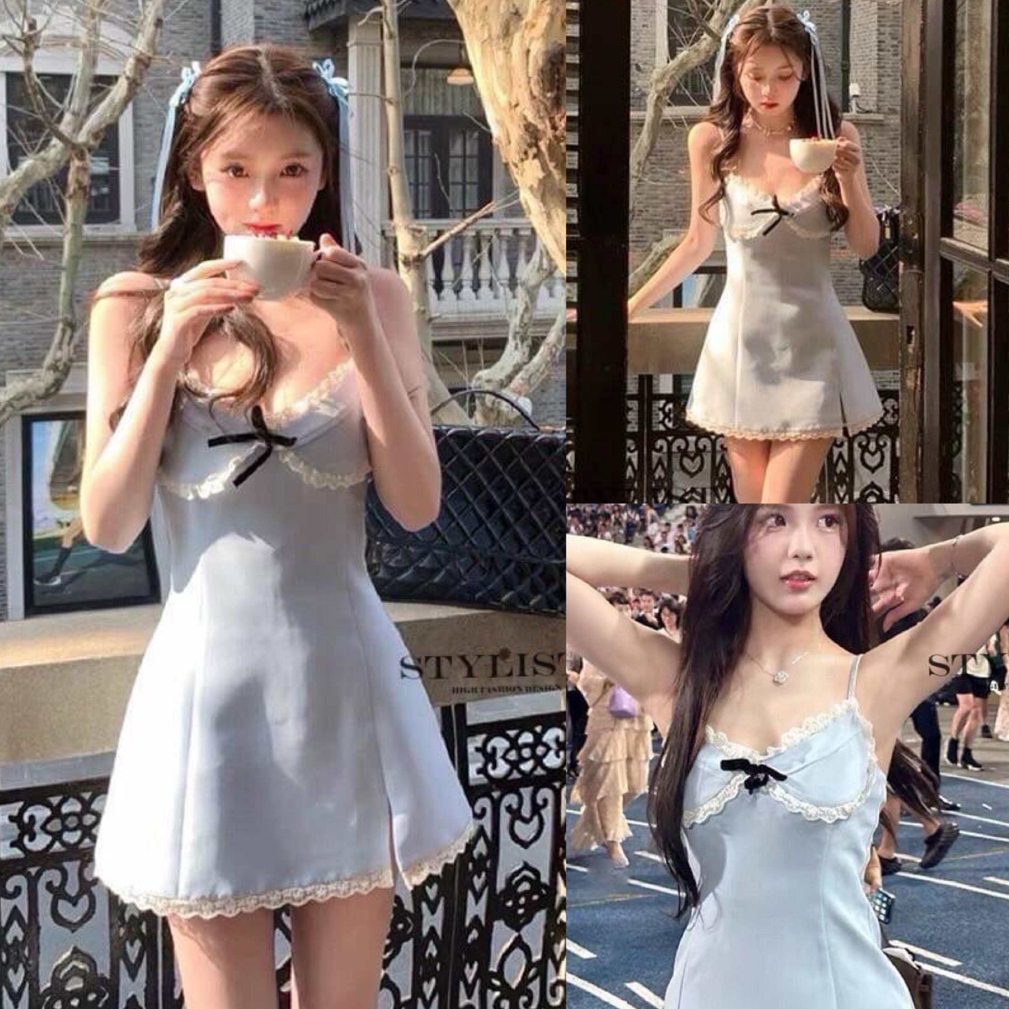 เดรสใส่สวยน่ารักมาก ต้องมีติดตู้ไว้เลย แพลตเทินดีงาม ใส่สวยเปะสุดๆ ใส่สบาย สินค้าคุณภาพ (พร้อมส่ง)