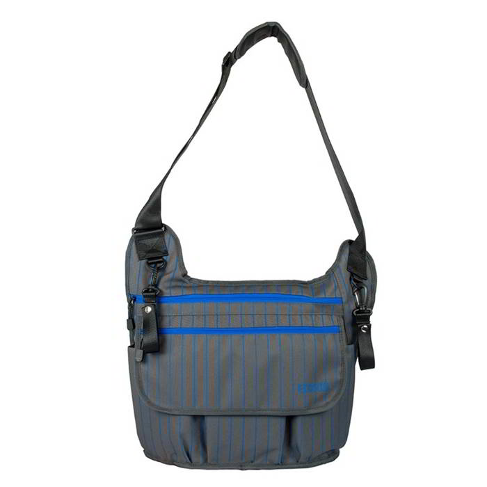 Ecosusi กระเป๋าคุณแม่ กระเป๋าสัมภาระคุณแม่ กระเป๋าแม่ลูกอ่อน ทรงกระเป๋าแมสเซนเจอร์ เดินทางสะดวก แขวนรถเข็นได้ คุณภาพสูง (สีเทาเข้ม)