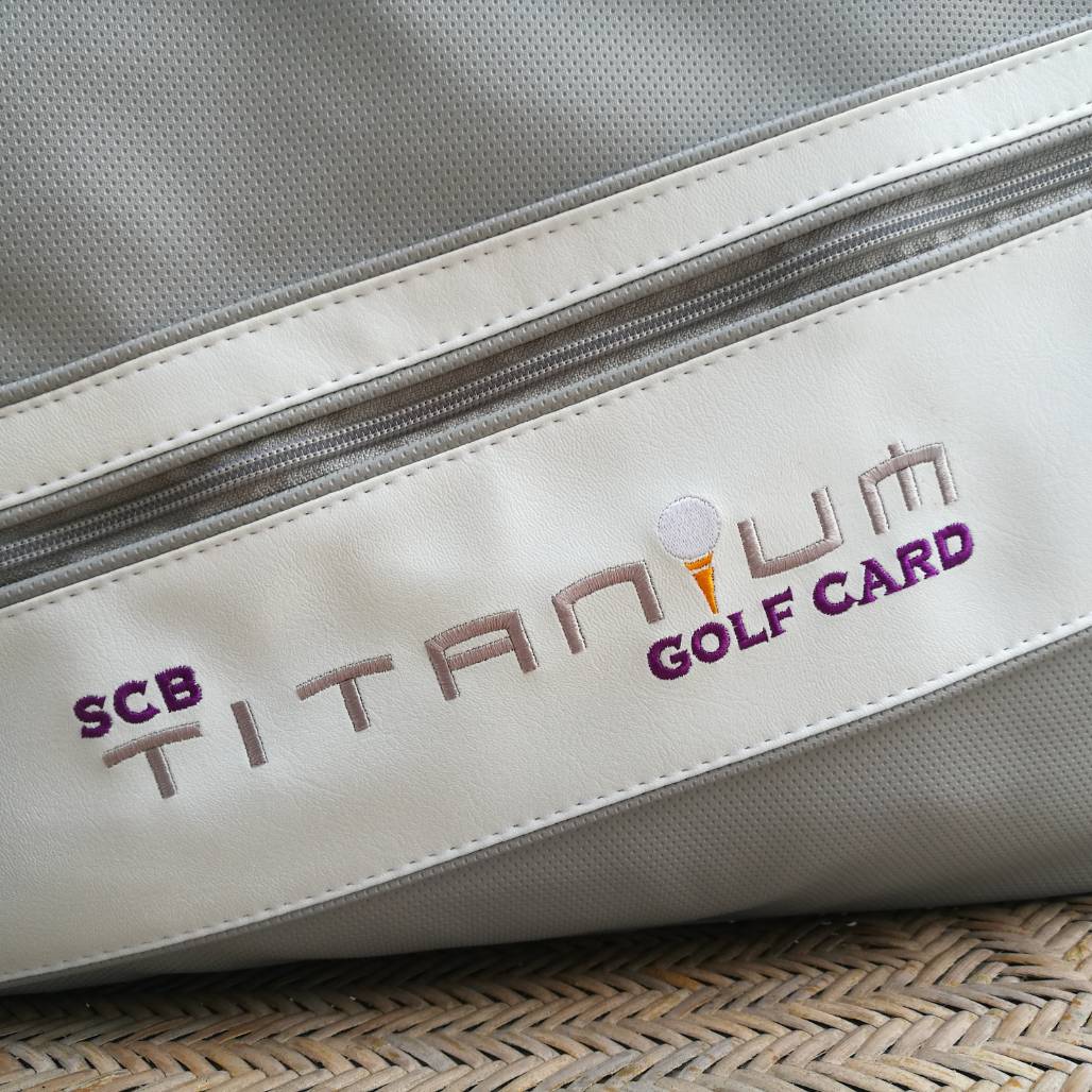 กระเป๋าพรีเมี่ยม SCB TITANIUM GOLF CARD /ของใหม่/