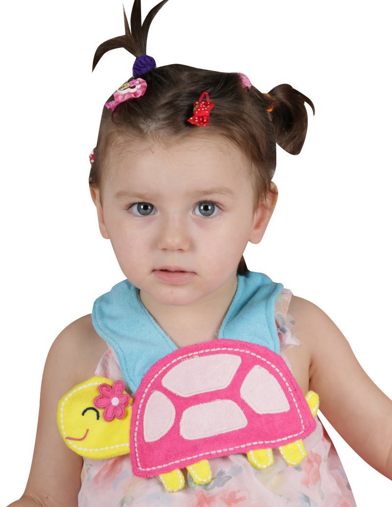 NanaBaby ผ้ากันเปื้อนเด็ก ผ้าซับน้ำลายเด็ก เนื้อผ้าขนหนู ปักลายการ์ตูนน่ารัก สุดพรีเมี่ยม