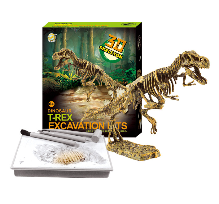 ของเล่นวิทยาศาสตร์ ชุดขุดฟอสซิลไดโนเสาร์ ชิ้นส่วนตัวต่อ 3D Skeleton Excuvation Kits