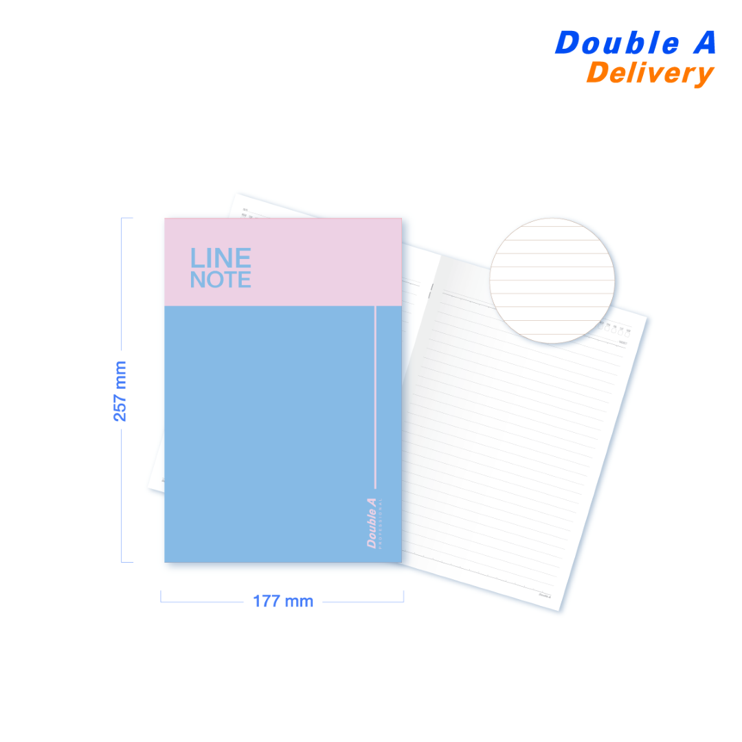 [4 เล่ม]สมุดมุงหลังคา B5 70แกรม 24แผ่น เนื้อในพิมพ์เส้นบรรทัด