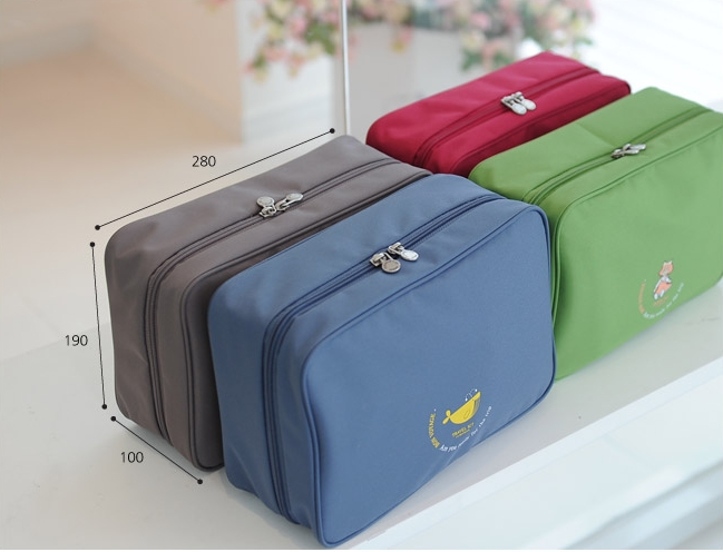 กระเป๋าใส่อุปกรณ์อาบน้ำ คุณภาพดี แขวนได้ สำหรับเดินทาง ท่องเที่ยว พกพาสะดวกมี 4 สี 4 ลายให้เลือก