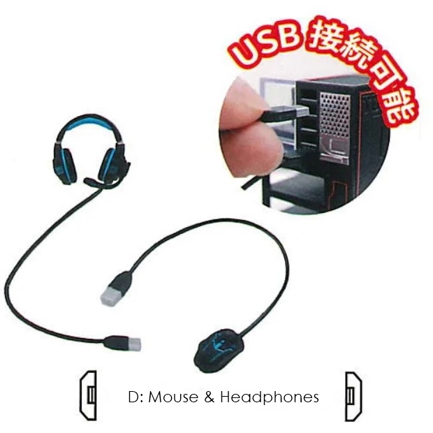 กาชาปองโมเดลโต๊ะเกมเมอร์ It Really Shines! Gaming Computer Mascot