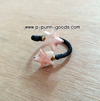 แหวนพันเชือกเทียน จี้เทอร์ควอยส์รูปดาว