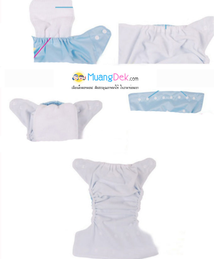 กางเกงผ้าอ้อมเด็กซักได้ แพมเพิสซักได้ กางเกงซับฉี่เด็ก Nano +แผ่นซึมซับหนา 2 ชั้น กันน้ำ ปรับขนาดได้ 0-2 ขวบ