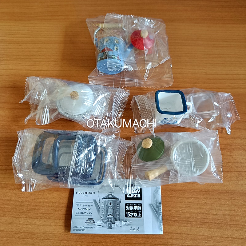 กาชาปองโมเดลเครื่องครัว Fuji Enamel MOOMIN Mini Collection
