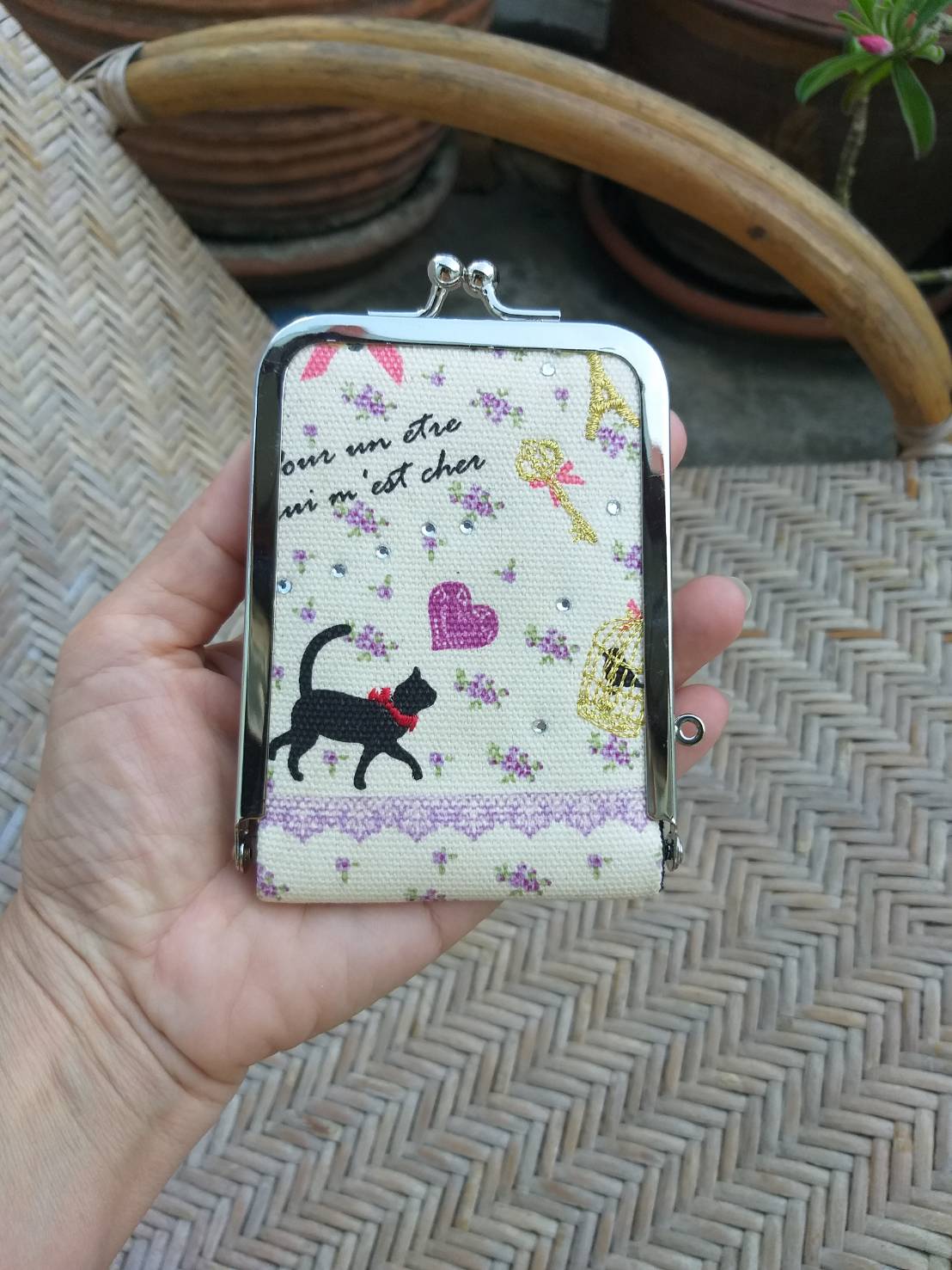 กระจกพกพา ตั้งได้ น่ารักมาก