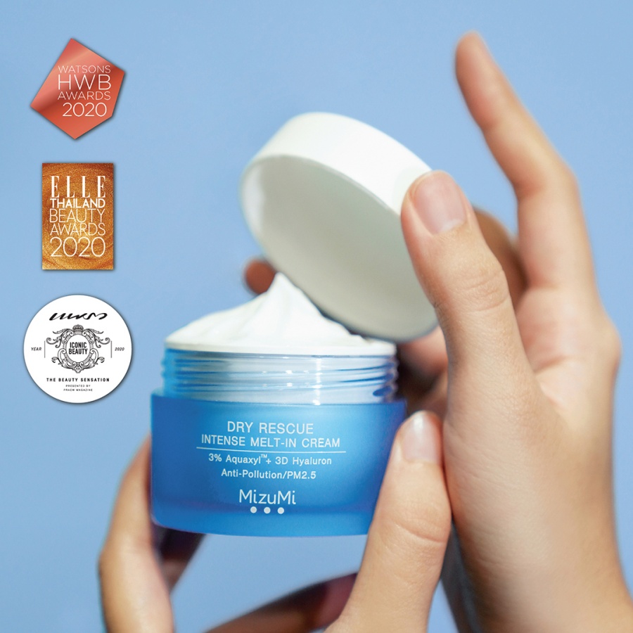 รางวัลการันตีคุณภาพ MizuMi Dry Rescue จาก Watsons, Elle, Praew