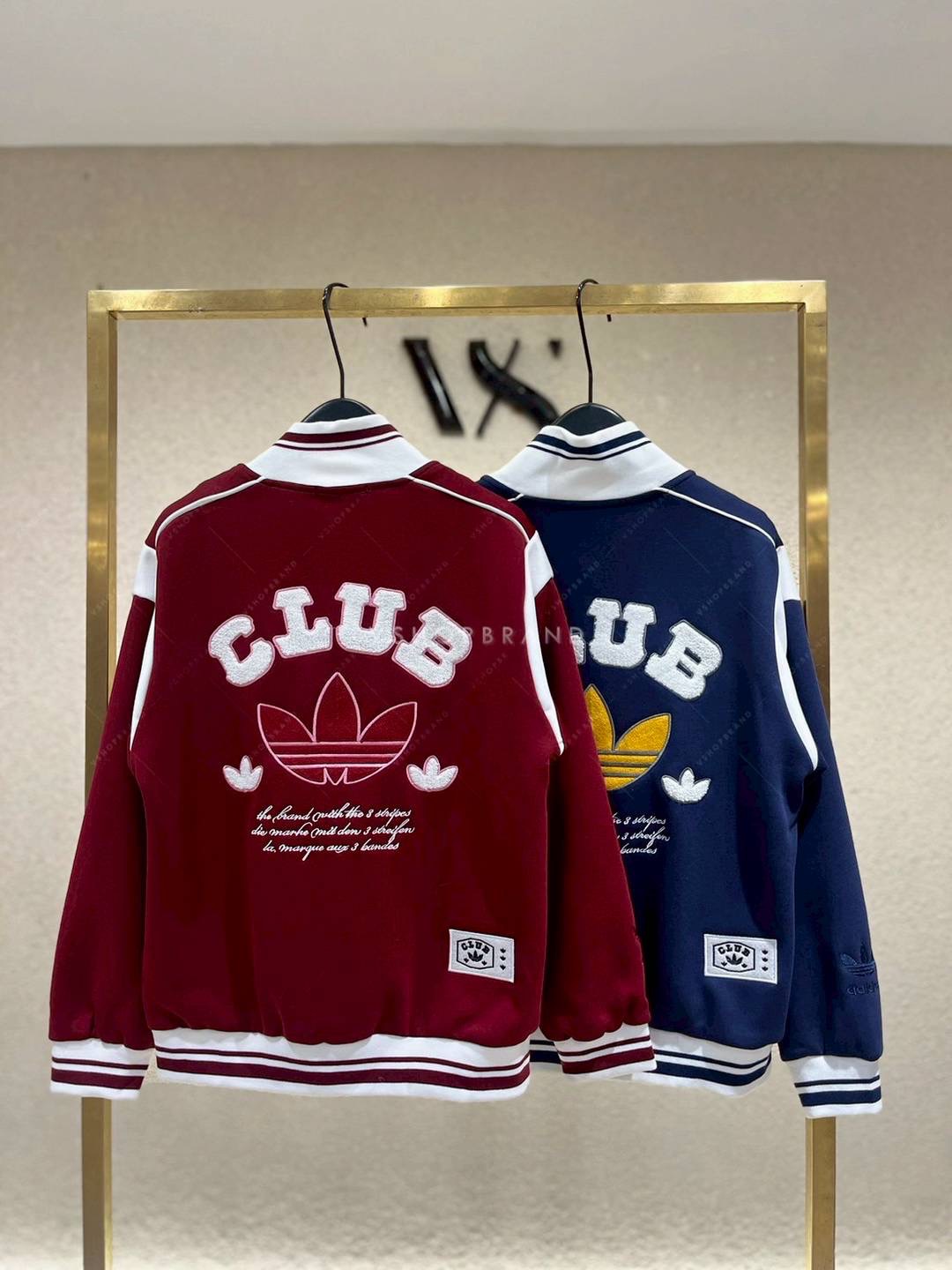 แจ็คเก็ตขลิบขอบปัก A.Di.das กระดุมแป๊ก ใส่สบาย : สินค้าคุณภาพ (พร้อมส่ง)