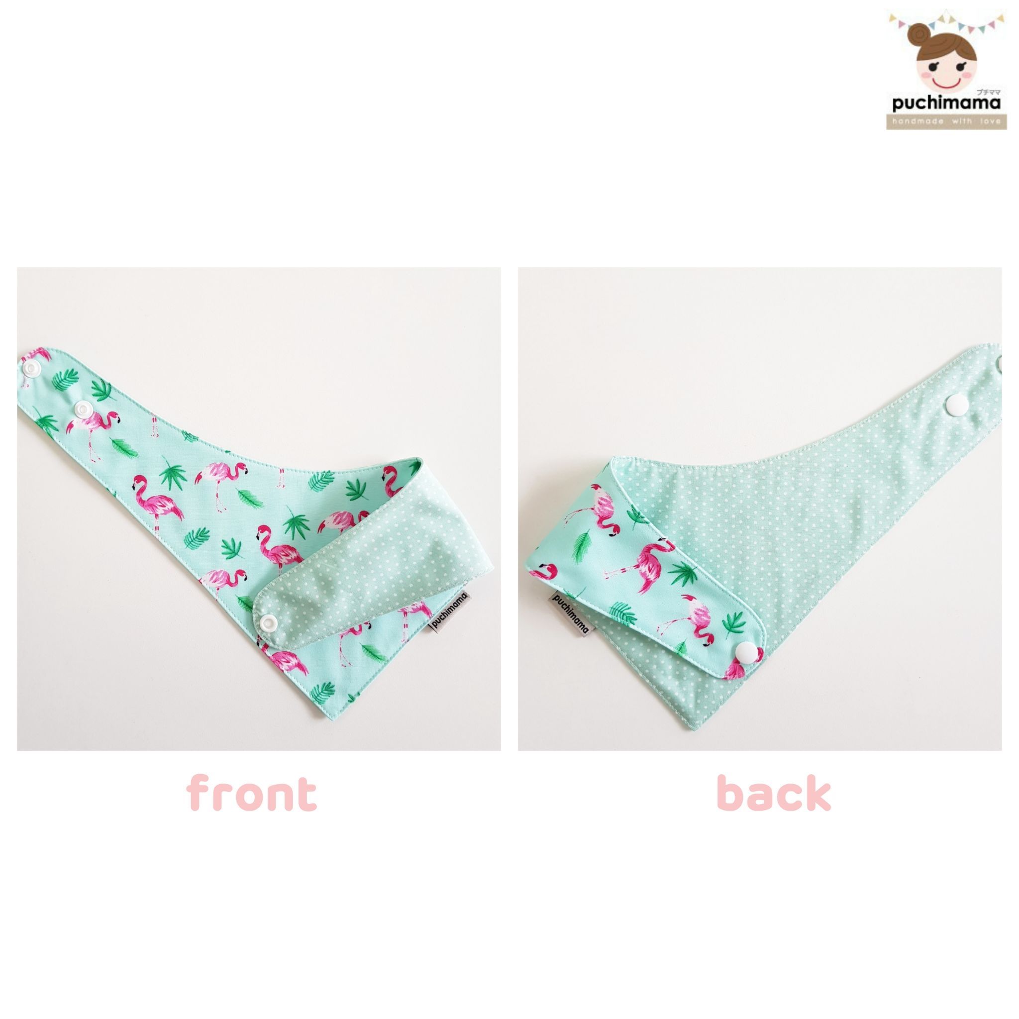 Puchimama "Reversible Bandana" Bib"