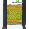 กระเป๋าย่าม ผ้าปักชาวเขา (ใบเล็ก) - size S (งานผ้าเก่า)