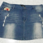 #2กระโปรงยีนส์ไซด์ใหญ่พิเศษ 43-48-15.5