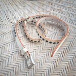 เข็มขัดหนังแท้ ติดหมุด สวยเท่ๆ