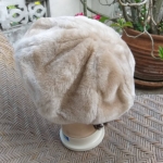 หมวกเบเร่ต์เฟอร์ฟูหนานุ่ม สวยมากๆ ใบนี้