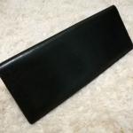 กระเป๋าสตางค์ใบยาว หรือใส่เอกสาร หนังแท้สีดำ