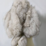 ผ้าพันคอ แต่งโค้ท เฟอร์แรคคูนแท้ อลังการ