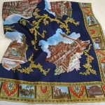 ผ้าพันคอผืนใหญ่ ลายสถานที่ท่องเที่ยวในอิตาลี สวยมากๆ