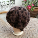 หมวกเบเร่ต์ขนกระต่ายแท้ลายเสือ สวยค่ะ เก๋มาก