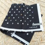 ผ้าเช็ดหน้า NICOLE สวยเก๋ ผืนใหญ่มาก