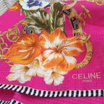 ผ้าเช็ดหน้า CELINE ผ้านุ่มมาก สีสวยมากกกก