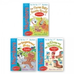 Miles Kelly : Get Set Go Numbers Age 4-6 : Classic Fairly Tales 4 Books Collection : เซตหนังสือเสริมสร้างความเข้าใจเกี่ยวกับตัวเลขผ่านนิทาน 3 เล่ม Gingerbread Man, Elves, Jack, 3 Billy Goats