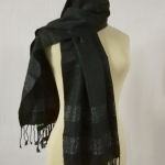 ผ้าคลุมไหล่-ผ้าพันคอ สีดำชายกลิตเตอร์ สวยมาก /ของใหม่/