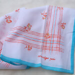 ผ้าเช็ดหน้าแบรนด์เนม Courrèges paris Made in ITALY