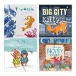 Animal Adventure 4 Books Collection : Big City Kitty + Tig & Tog The Discovery + Tiny Whale + The Noisy Foxes เซตนิทานสอน Life Lessons 4 เล่ม
