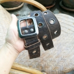 เข็มขัดชายหนังแท้ หัวเหล็ก สายเท่ๆ