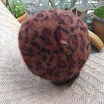 หมวกเบเร่ต์ขนกระต่ายแท้ ลายเสือ นุ่มมากกก