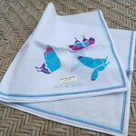 ผ้าเช็ดหน้า Hanae Mori หวานๆ