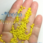 SB8-423 ซีดบีดไซส์กลาง 3 มิล. สีเหลืองทึบแสง (20 กรัม)