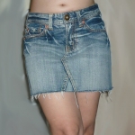 กระโปรงยีนส์ฟอกชายลุ่ย สวยเซอร์ 30-35-12.5