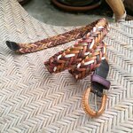 เข็มขัดหนังแท้สานขัด หนังหลากสี สวย