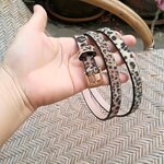 เข็มขัดหนังลายเสือ H&M เส้นเล็กๆ สวยน่ารักมาก