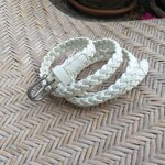 เข็มขัดหนังแท้ ลายเปีย 3 เส้น น่ารักมาก