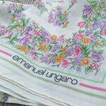 ผ้า silk คลุมไหล่ ผูกคอ emanuel ungaro