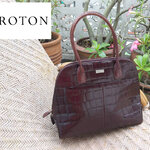 กระเป๋าหนังแท้ลายหนังจระเข้ OROTON สวยมากกก