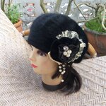 หมวกเบเร่ต์ขนกระต่าย exes famme สวยมาก